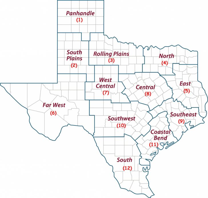 Texas Wheat Production Map