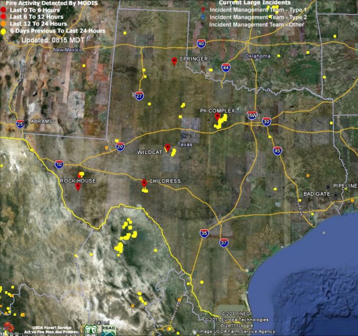 Texas Fire Map
