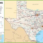 Texas Highway Map   Texas Map Print