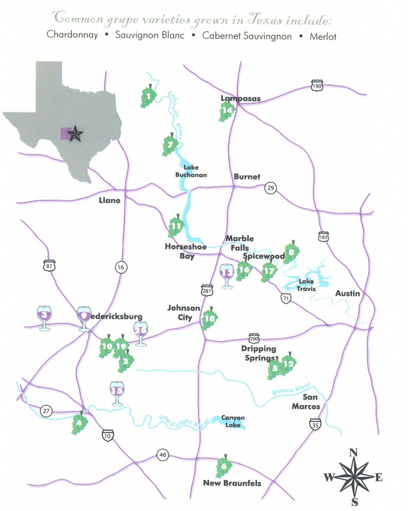 Texas Hill Country Wineries | Book Babes | Texas Hill Country, Texas - Texas Hill Country Wine Trail Map
