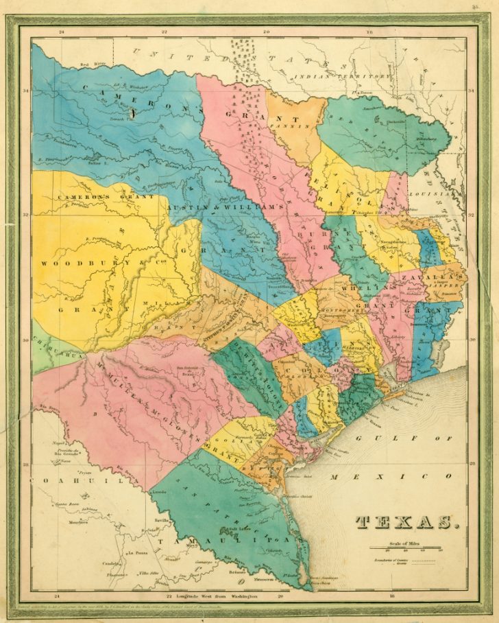 Texas Land Grants Map