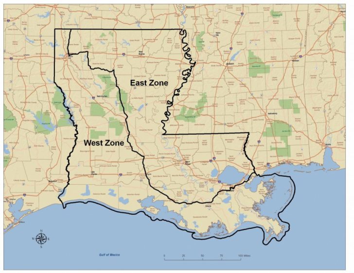 Texas Louisiana Border Map