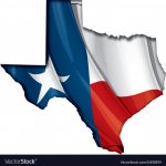 Texas Map Flag Royalty Free Vector Image   Vectorstock   Texas Flag Map