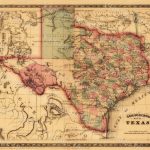 Texas Map Giant 1866 Old Texas Map Old West Map Antique   Giant Texas Wall Map
