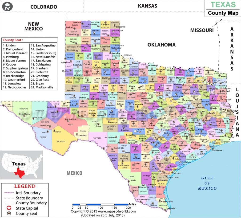 Texas Map Lgb 11 Of With Counties | Sitedesignco - Texas Map With County Lines