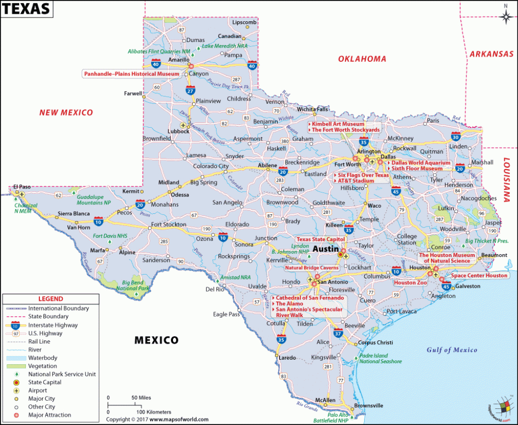 Texas Map | Map Of Texas (Tx) | Map Of Cities In Texas, Us - Johnson City Texas Map