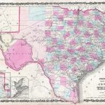 Texas Map Poster   Texas Map Poster
