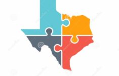 Texas Map Puzzle Logo Illustration Illustration Stock - Illustration - Texas Map Puzzle