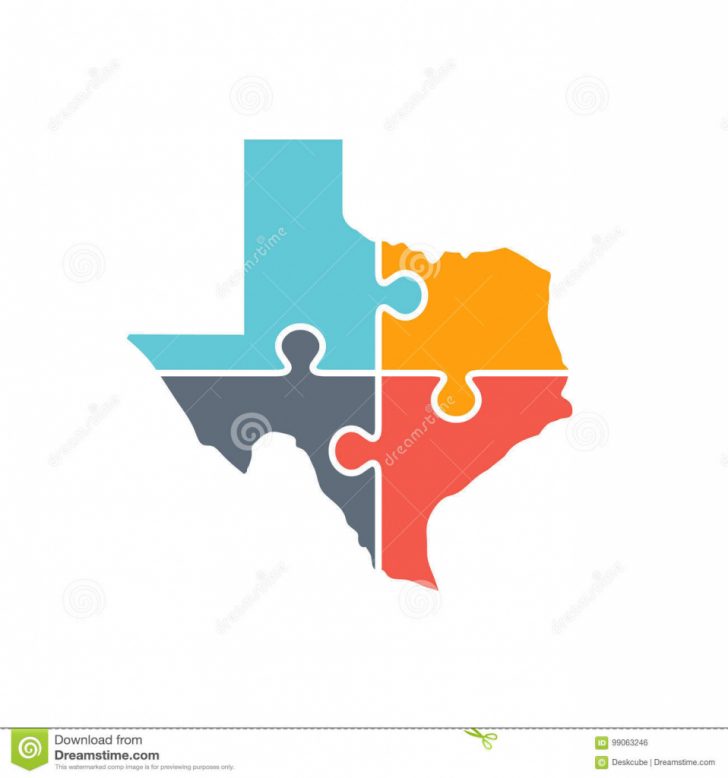 Texas Map Puzzle