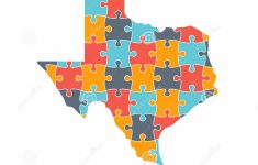 Texas Map Rebuild Puzzle Solution Infographic Illustration Stock - Texas Map Puzzle