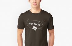Texas Or Not Texas Map Of The Usa" T-Shirtwhereables | Redbubble - Texas Not Texas Map T Shirt