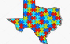 Texas Puzzle Pieces Carte Travaillant Ensemble Illustration - Texas Map Puzzle