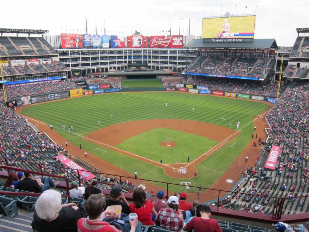 Texas Rangers Globe Life Park Seating Chart &amp;amp; Interactive Map - Texas Rangers Ballpark Map