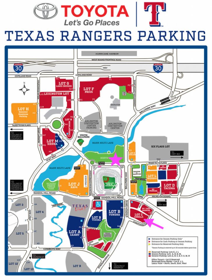 Texas Rangers Parking Map Business Ideas Texas Rangers Map Printable Maps