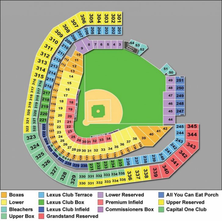 Texas Rangers Stadium Seating Map