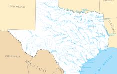 Texas Rivers And Lakes • Mapsof - Texas Lakes Map