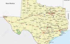 Texas Road Map Royalty Free Cliparts, Vectors, And Stock - Texas Road Map Free