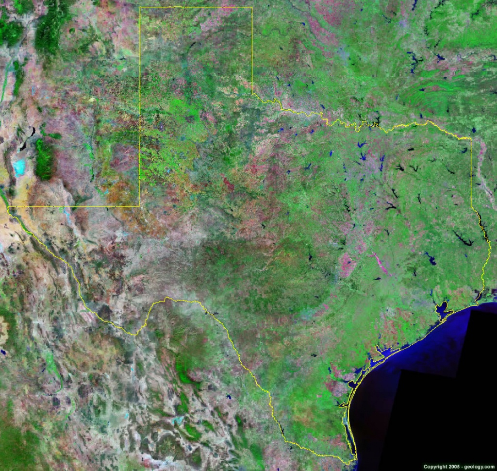 Texas Satellite Images - Landsat Color Image - Google Maps Satellite Texas