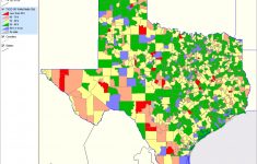 Texas School District Performance Analysis - Texas School District Map