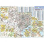 Texas State Wall Map   The Map Shop   Texas Wall Map