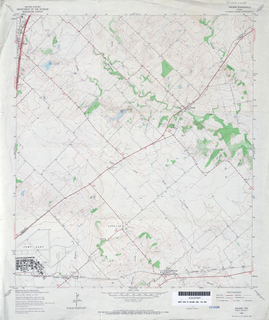 Texas Topographic Maps - Perry-Castañeda Map Collection - Ut Library - Utopia Texas Map