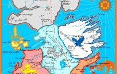 The Best Printable Map Of Westeros. Not Too Detailed To Print On One - Game Of Thrones Printable Map