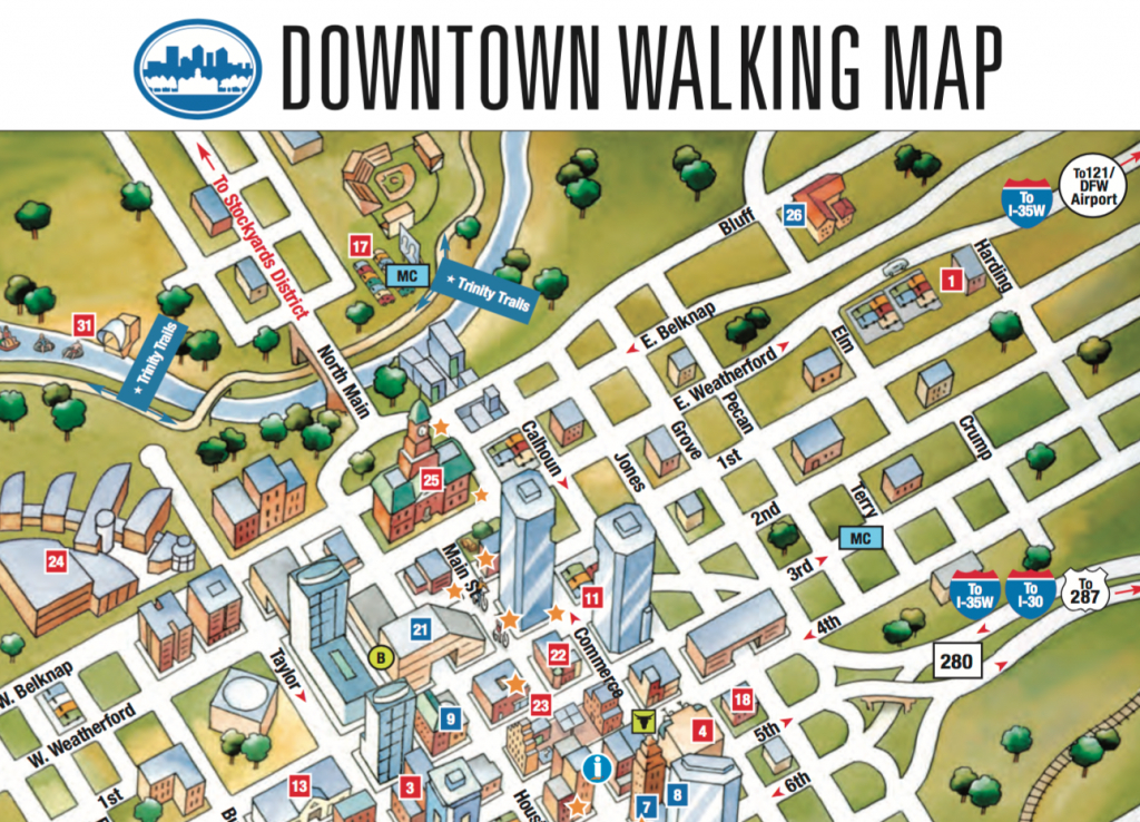 The City Of Fort Worth | Ieee Case 2016 - Map Of Downtown Fort Worth Texas