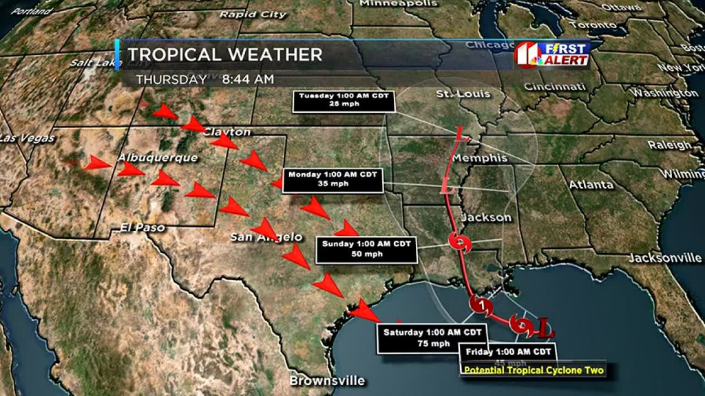 The Gulf Storm And West Texas Weather - West Texas Weather Map