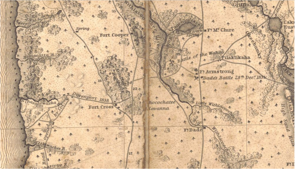 The Lost Forts Of Hernando County | Hernando Sun - Map Of Hernando County Florida