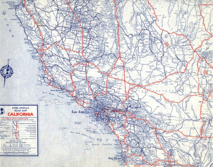 Road Map Of Southern California