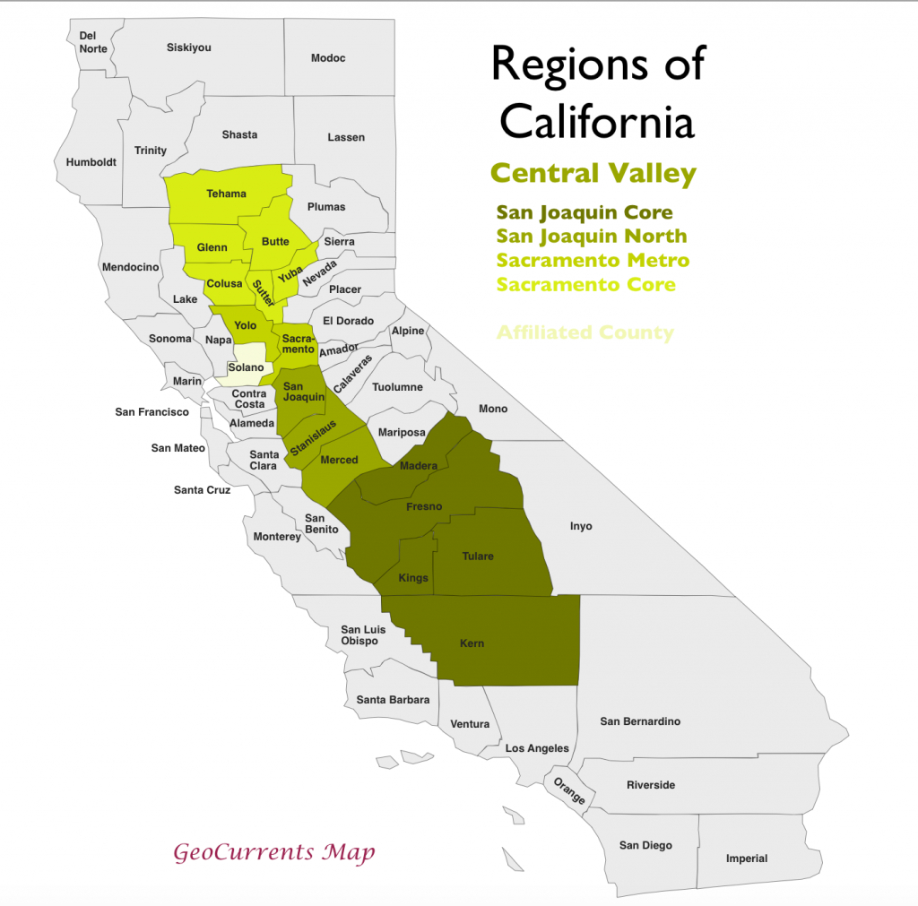 The Regionalization Of California, Part 2 - La Costa California Map