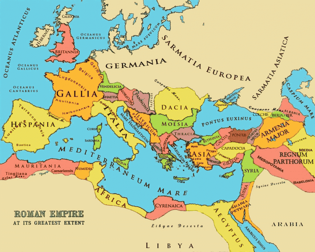 The Roman Empire (Bible History Online) - Roman Empire Map For Kids Printable Map