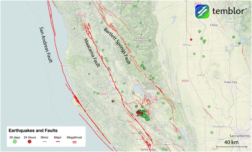 The San Andreas Sister Faults In Northern California Temblor   The San Andreas Sister Faults In Northern California Temblor California Fault Lines Map 1024x620 