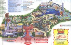 Theme Park Brochures Disney's California Adventure - Theme Park - California Adventure Map