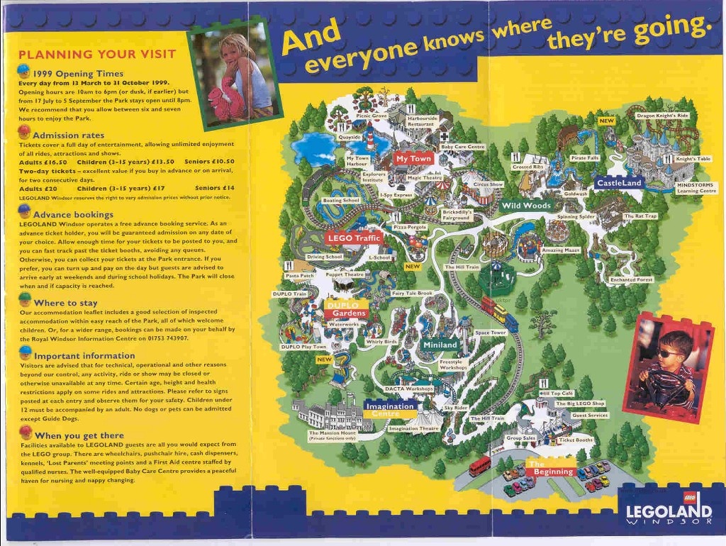 Theme Park Brochures Legoland Windsor - Theme Park Brochures - Legoland Printable Map