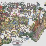 Theme Park Brochures Six Flags Magic Mountain   Theme Park Brochures   Six Flags Map California 2018