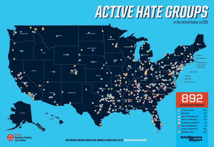 Map Of Hate Groups In Texas