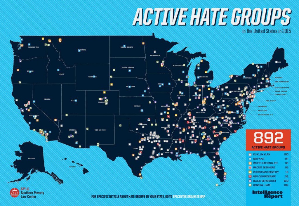 There Are 84 Active Hate Groups In Texas, The Most Of Any State - Map Of Hate Groups In Texas