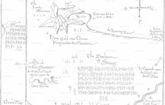 Thror's Map - Embroidery Outline Wallpaper - Pbiogal - Spoonflower - Thror&amp;#039;s Map Printable