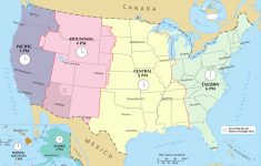 Time In The United States - Wikipedia - Us Time Zones Map States Name Printable