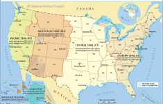 Time Zone Map Of The United States - Nations Online Project - Us Time Zones Map States Name Printable