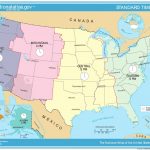 Time Zone Map Of Usa Awesome Printable Map United States Time Zones   Printable Time Zone Map With States