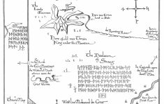 Tolkien Map - Thror's Map | Fantasy Maps | The Hobbit Map, Middle - Thror&amp;#039;s Map Printable
