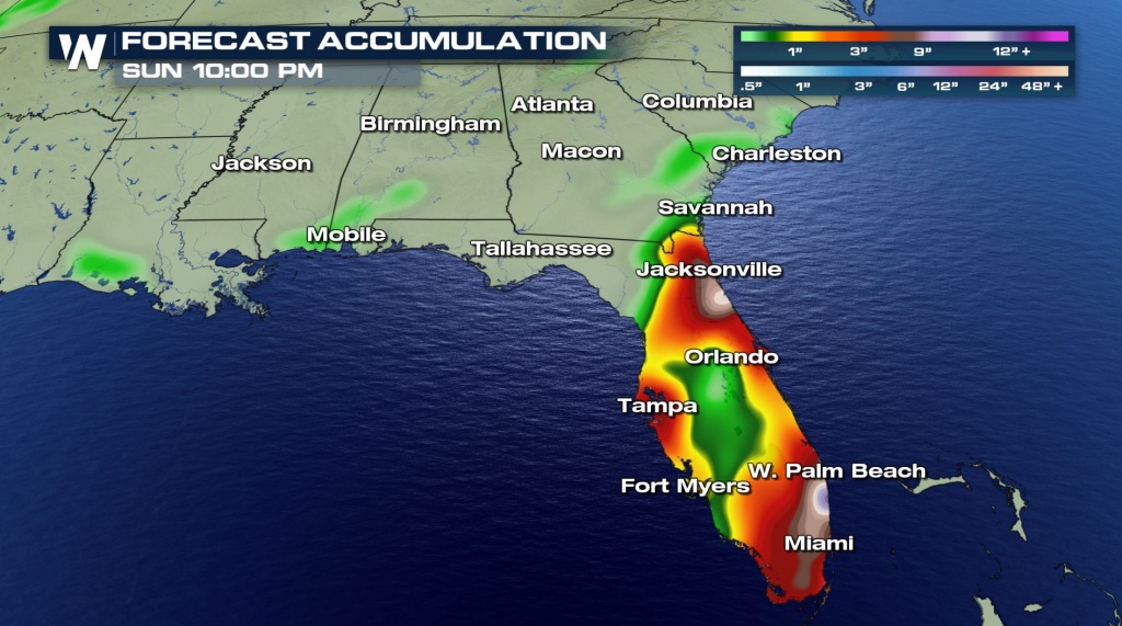 Florida Weather Forecast Map Printable Maps