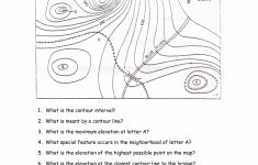 Topographic+Map+Reading+Worksheet+Answers | Topography | Map - Map Reading Quiz Printable