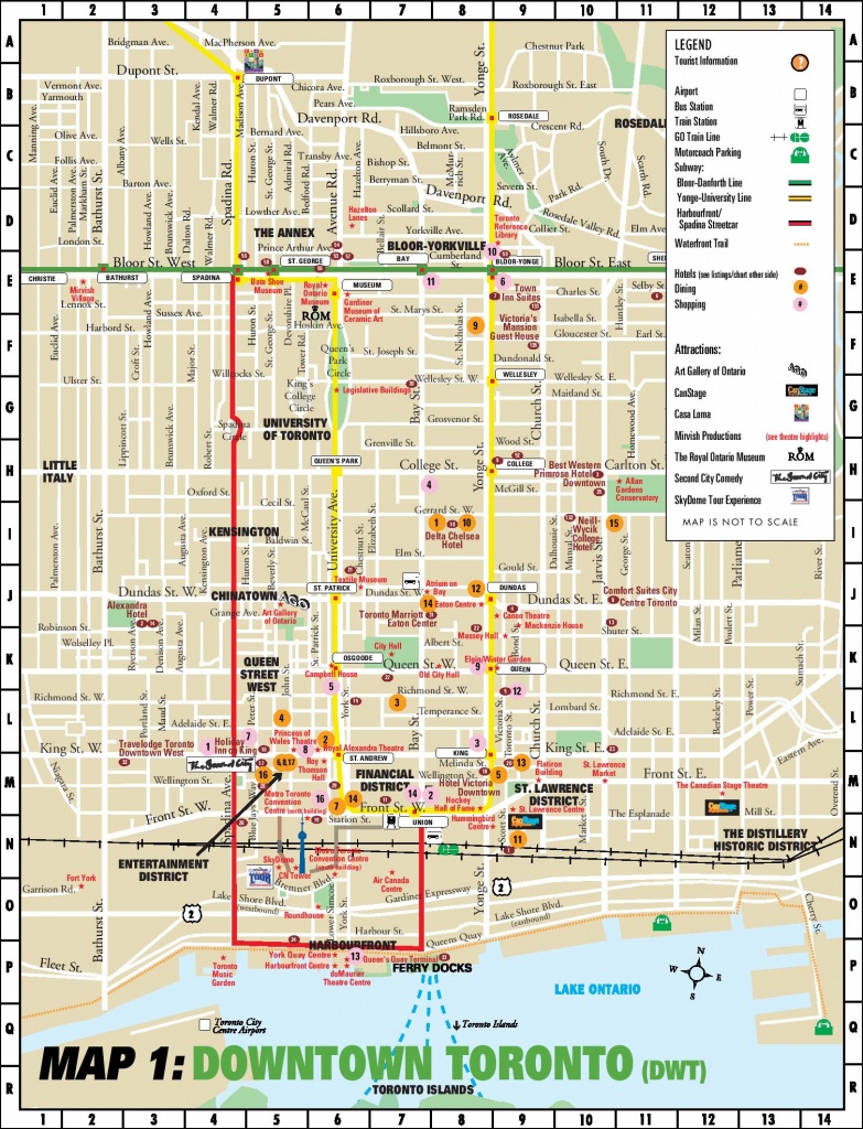 Toronto Downtown Map - Printable Map Of Downtown Calgary
