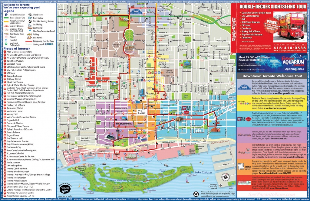 Toronto Maps | Canada | Maps Of Toronto - Printable Map Of Downtown Toronto
