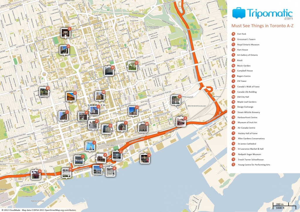 Toronto Printable Tourist Map | Free Tourist Maps ✈ | Tourist Map - Printable Map Of Toronto