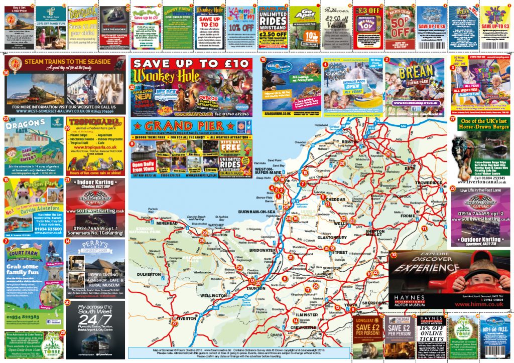 Tourist Map And Publication Advertising Distributed Through Our Network ...