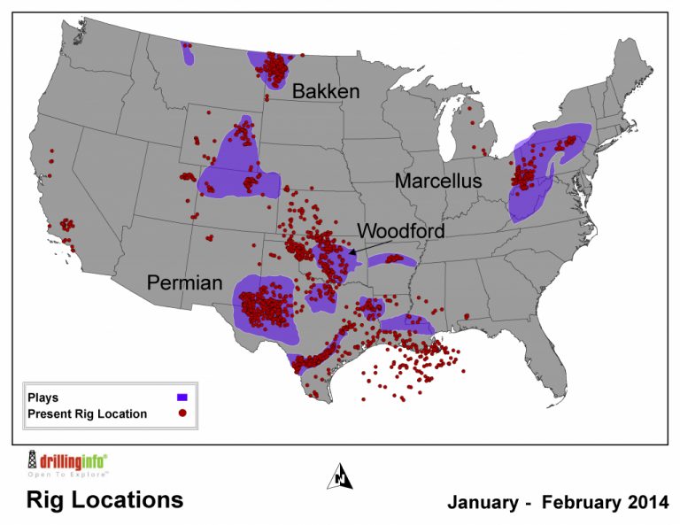 Tracking The Drilling Rig Feeding Frenzy - Texas Rig Count Map ...